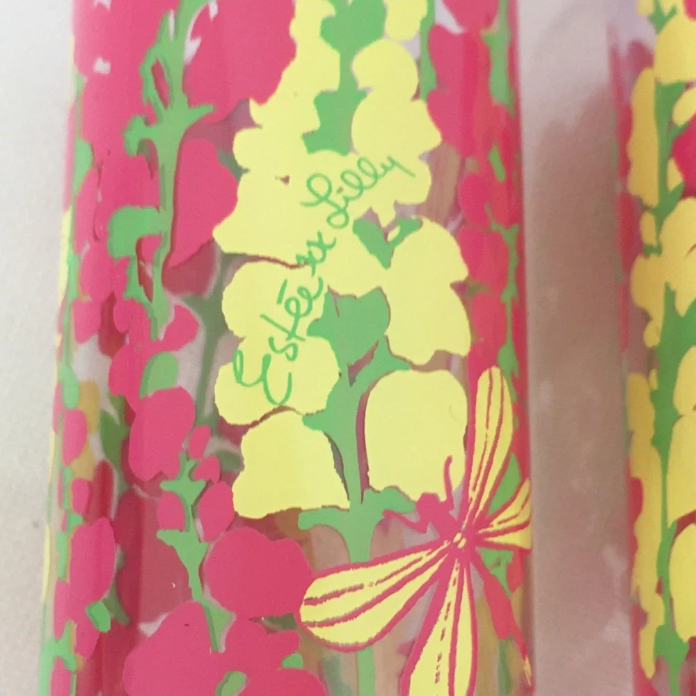 Lilly Pulitzer x Estée Lauder Makeup/Toiletry Cosmetic Bag Blue Pink Floral NEW